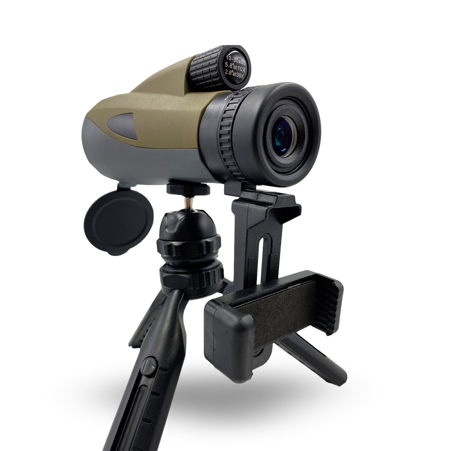 MCJ Optics LODM1 - 10-20x60 Monocular – BAK4 Prism, Multi-Coated, Tripod-Ready