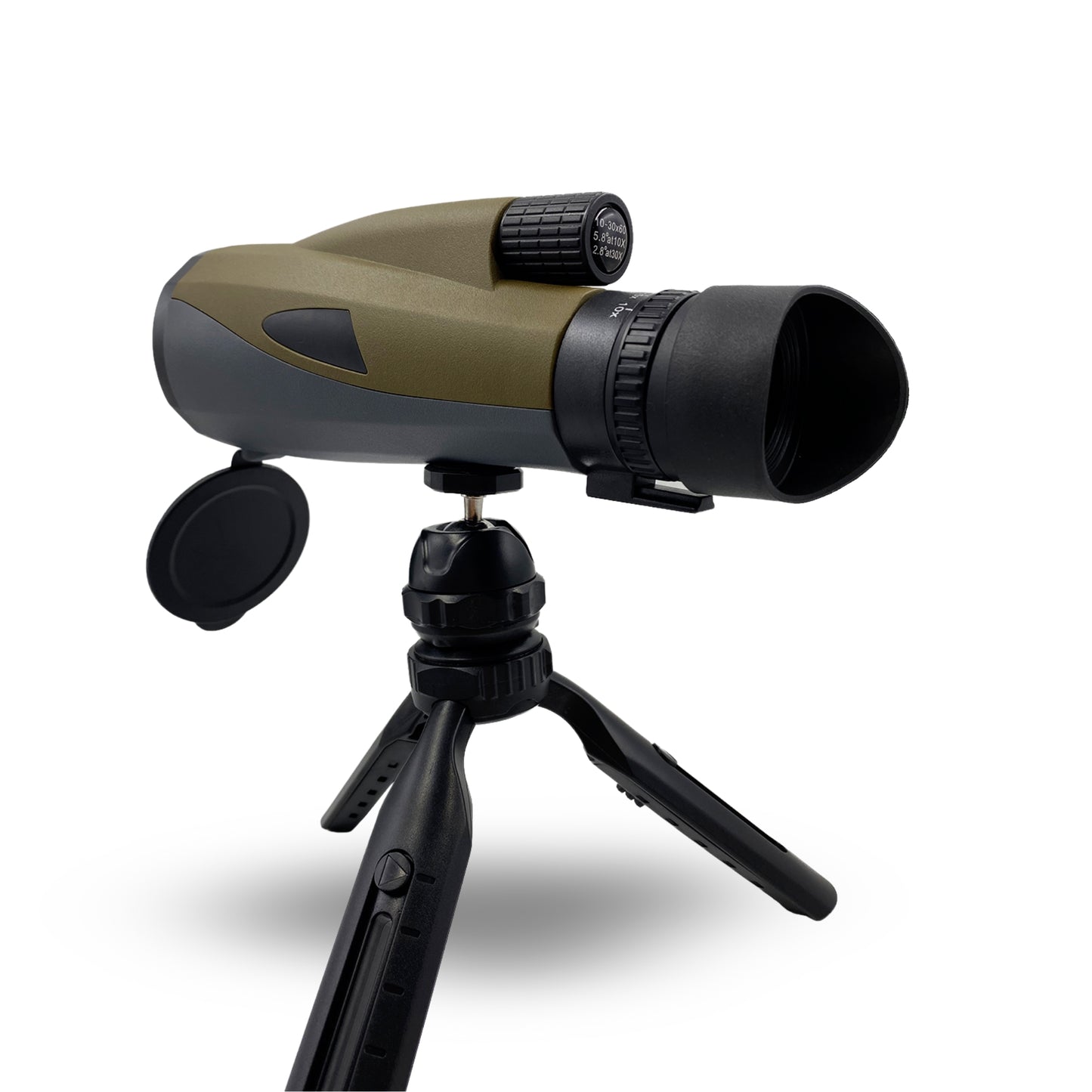 MCJ Optics LODM1 - 10-20x60 Monocular – BAK4 Prism, Multi-Coated, Tripod-Ready