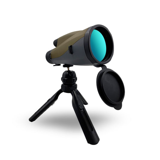 MCJ Optics LODM1 - 10-20x60 Monocular – BAK4 Prism, Multi-Coated, Tripod-Ready