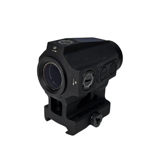 McJ Optics HUQ122TR - 1x22 Tactical Red Dot Sight – 2 MOA, Multi-Coated Lens, 10 Levels