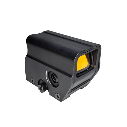 McJ Optics HUQ124TR+ - 1x33x24 2 MOA Tactical Red Dot Sight – 10 Brightness Settings, Multi-Coated Lens