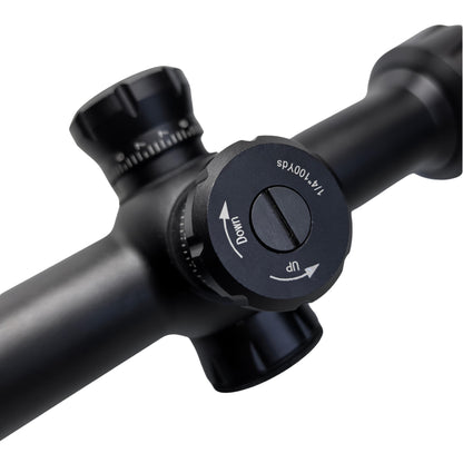 McJ Optics HUQ4X40 Tactical Rifle Scope – 4x Magnification, 79mm Eye Relief, Waterproof