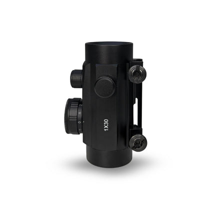McJ Optics HUQ128TR 1x28 Tactical Red Dot Sight – 2 MOA, Multi-Coated Lens, 10 Brightness Levels