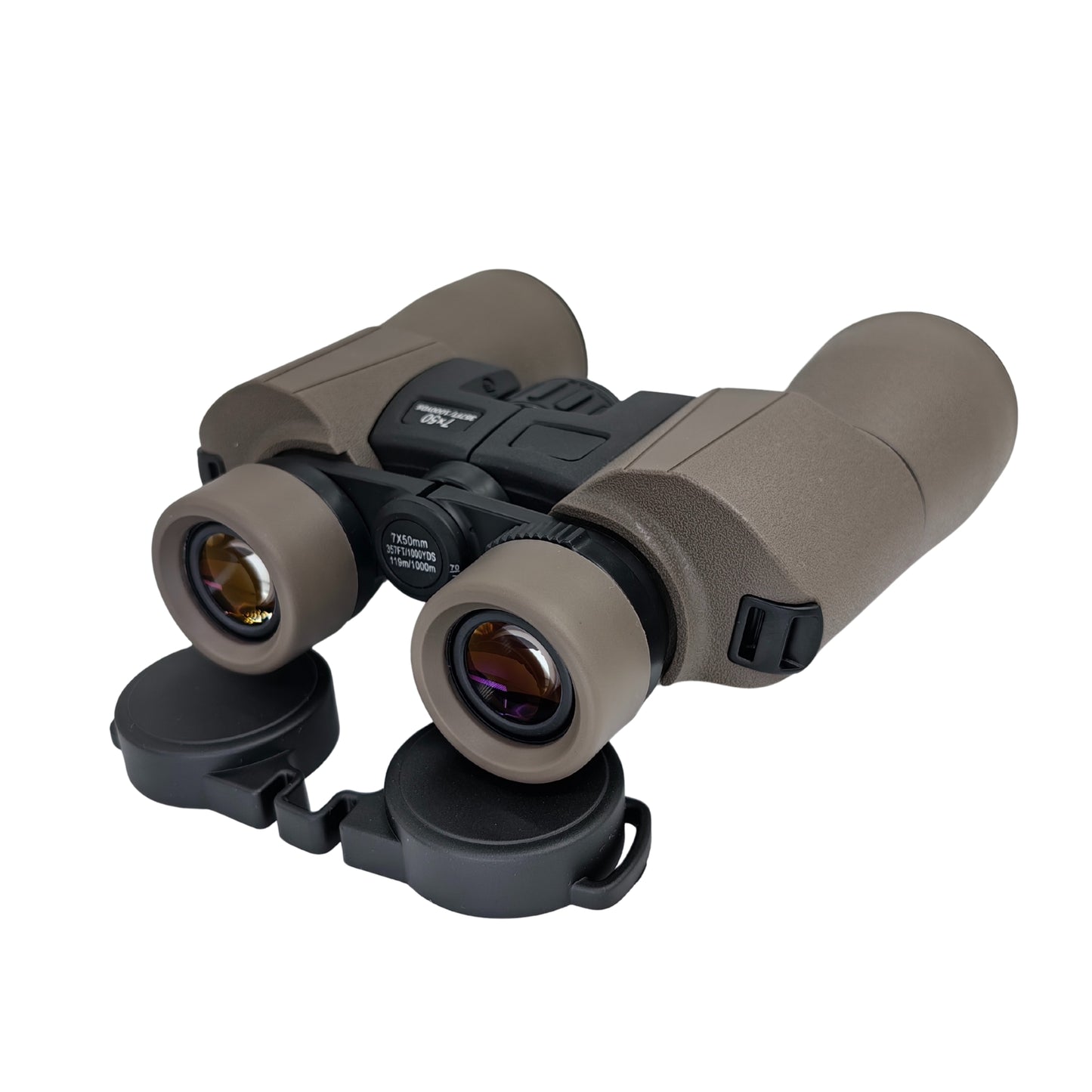 MCJ Optics DAMP7502 - 7x50 Binoculars – Wide 6.6° View, BAK7 Prism, Aluminum Body