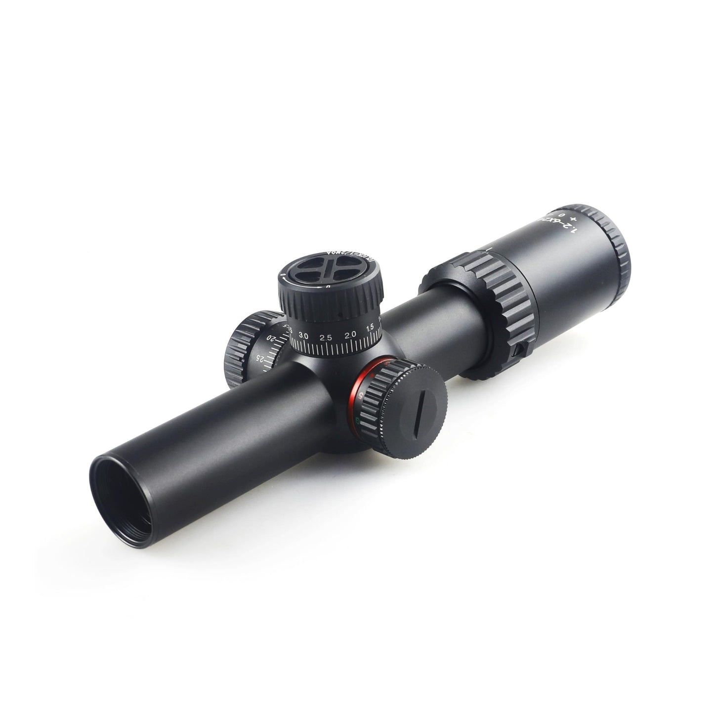McJ Optics 1.2-6X24IR-SFP Tactical Rifle Scope - Adjustable Magnification, Wide FOV