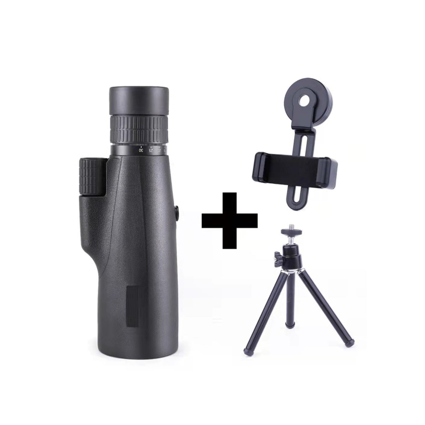 MCJ Optics LODZ1 - 10-30x50 Monocular – BAK4 Prism, Rainproof, Handwheel Focus