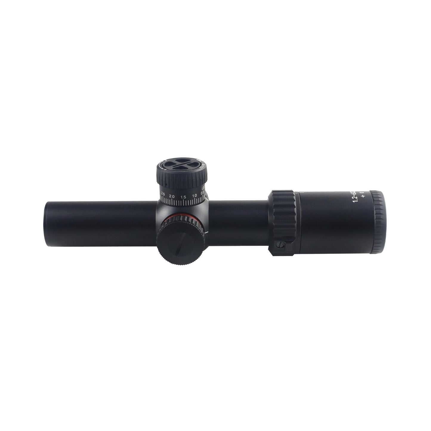 McJ Optics 1.2-6X24IR-SFP Tactical Rifle Scope - Adjustable Magnification, Wide FOV