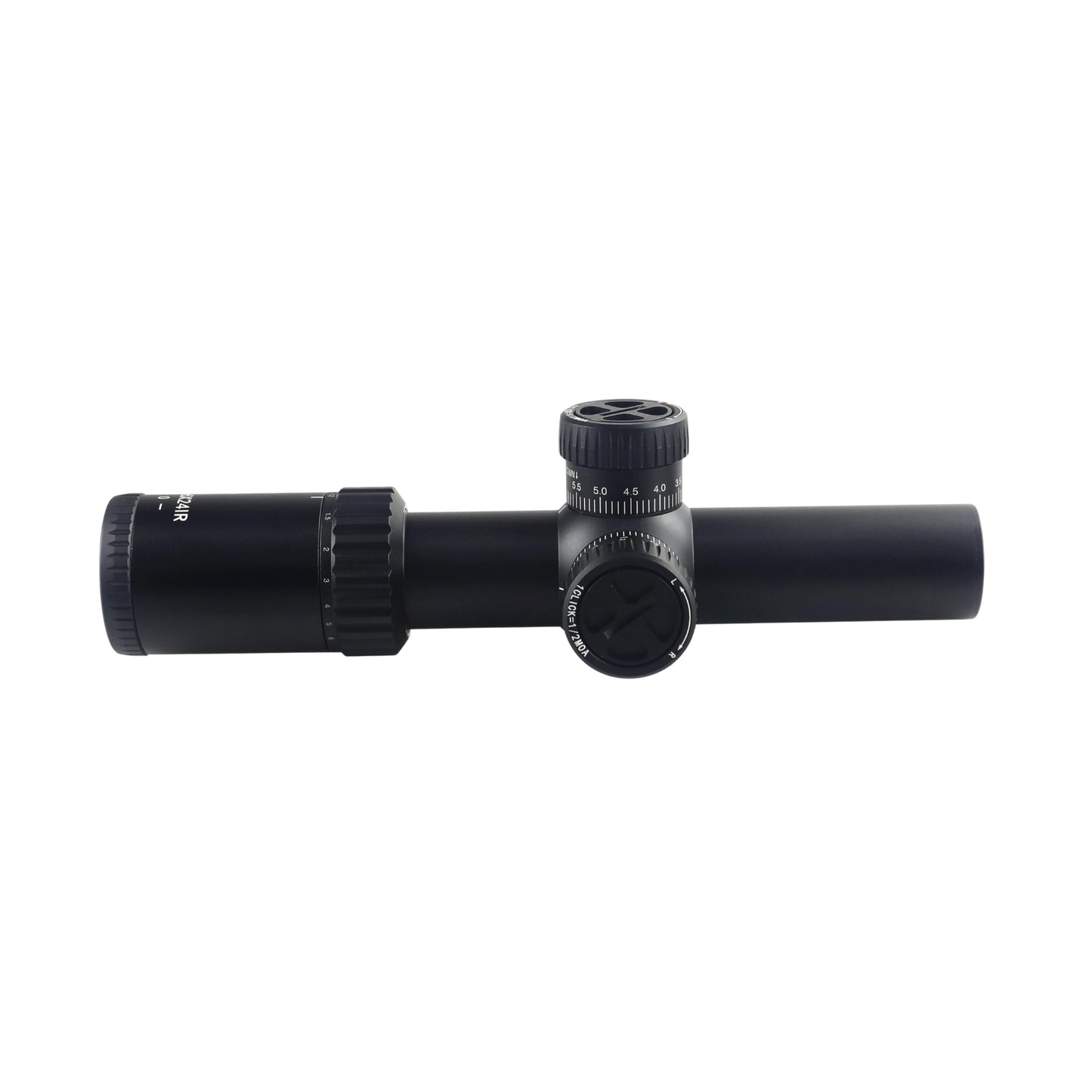 McJ Optics 1.2-6X24IR-SFP Tactical Rifle Scope - Adjustable Magnification, Wide FOV
