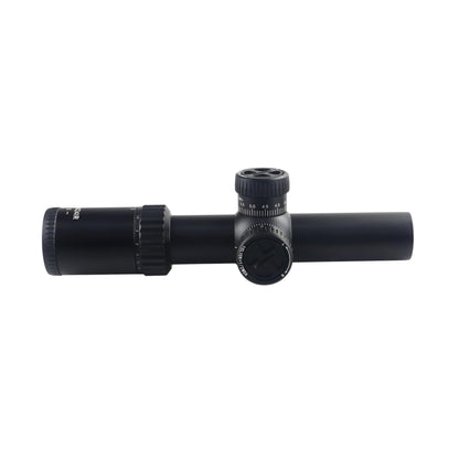 McJ Optics 1.2-6X24IR-SFP Tactical Rifle Scope - Adjustable Magnification, Wide FOV