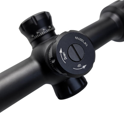 McJ Optics 4.5-14X50 Tactical Rifle Scope – 1/4 MOA, 74mm Eye Relief, Waterproof