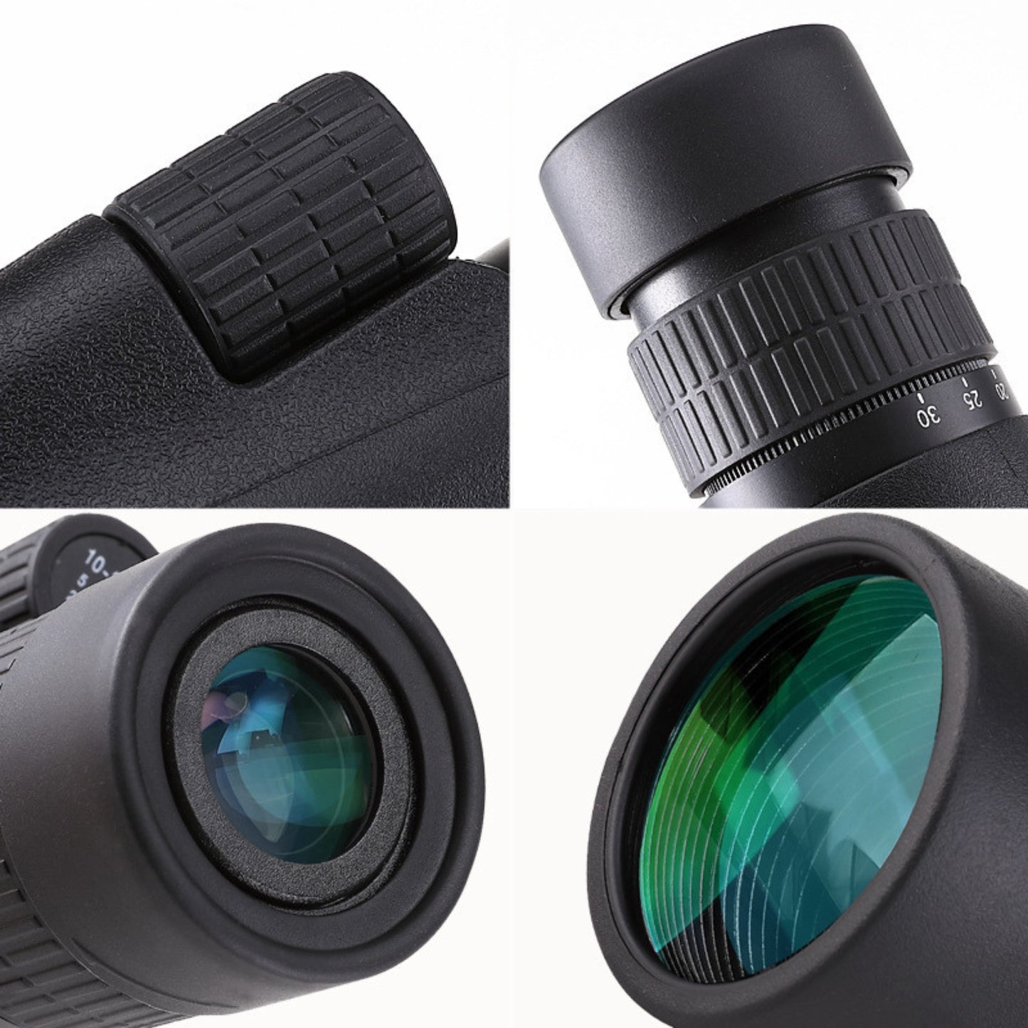 MCJ Optics LODZ1 - 10-30x50 Monocular – BAK4 Prism, Rainproof, Handwheel Focus