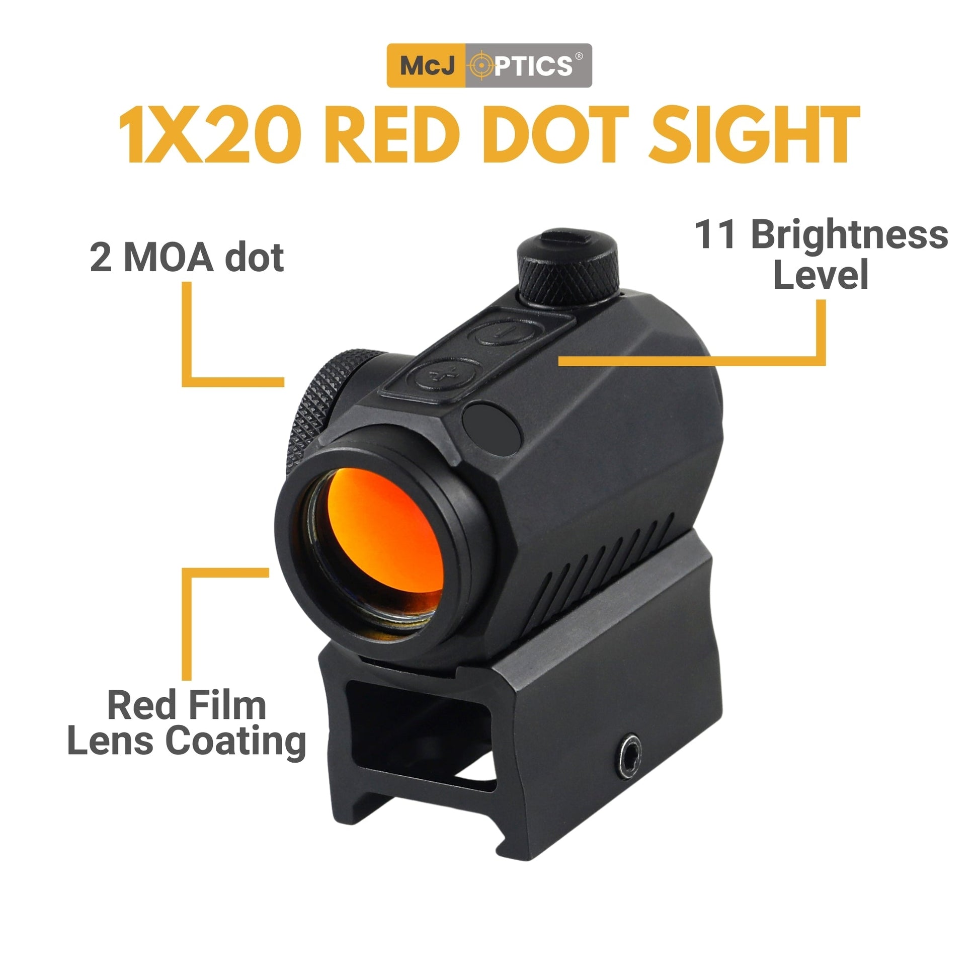 McJ Tactical Red Dot – Adjustment Knob Display