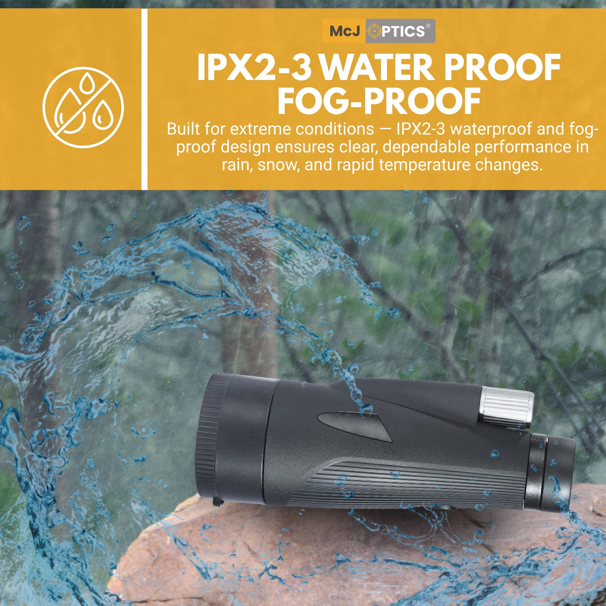 Waterproof McJ 12x60 Binoculars in Outdoor Use