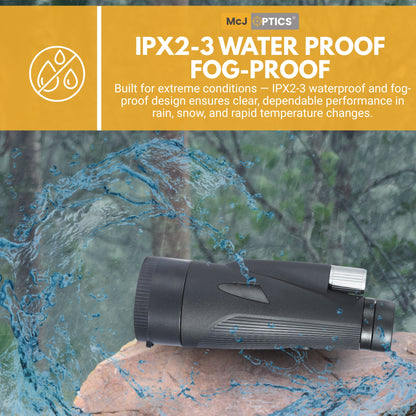 Waterproof McJ 12x60 Binoculars in Outdoor Use