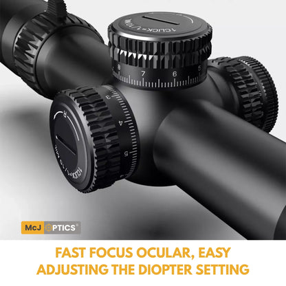 McJ Optics laser rangefinder lens detail