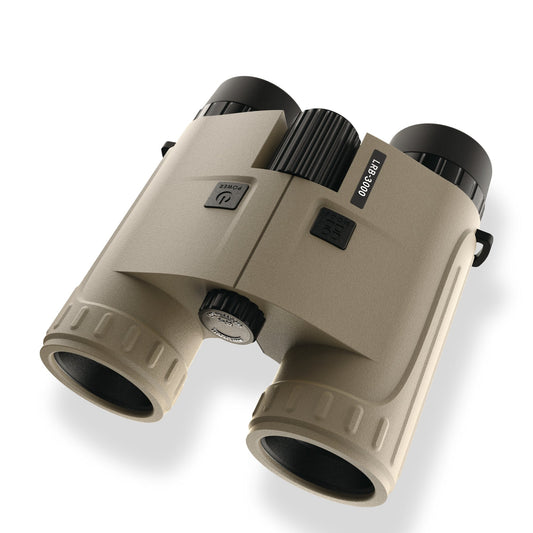 McJ 8x32 Laser Rangefinder Binocular Front View
