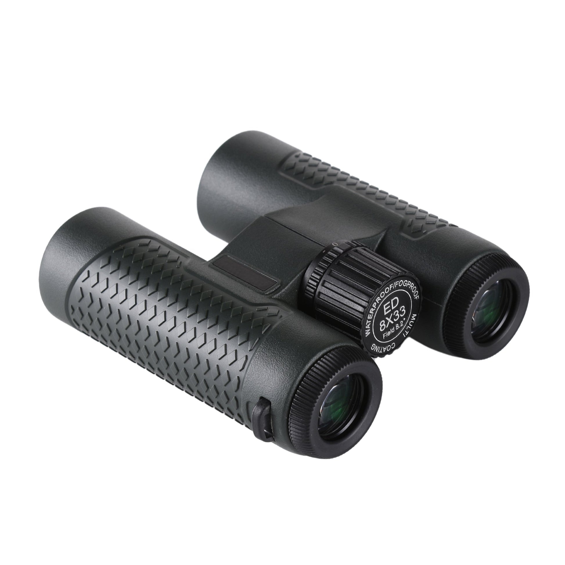 Durable Outdoor Binoculars in Army Green with PVC Armor