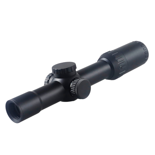 McJ Optics 1-12X24IR-SFP Tactical  Scope – Front View
