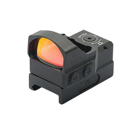McJ Optics 1x17x28 Tactical Sight – Front Angle View