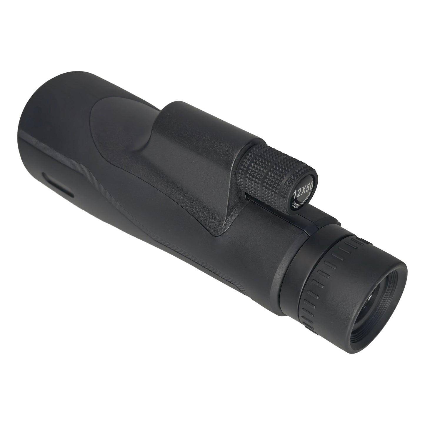 Side View of McJ 12x50 Binoculars with Textured Grip