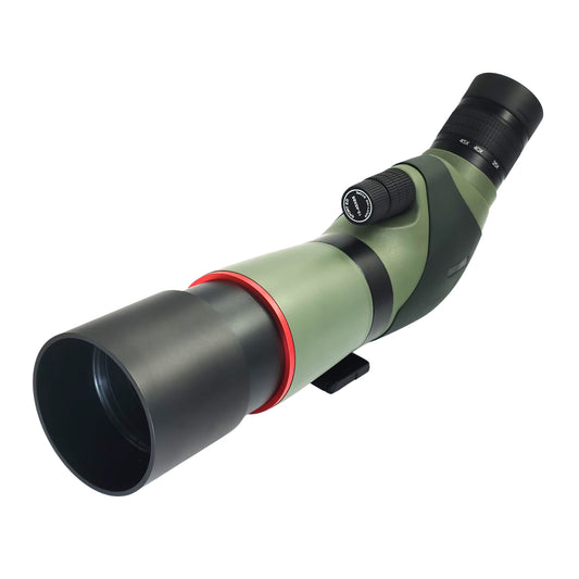 Side Angle of McJ Scope Highlighting 65mm Objective Lens