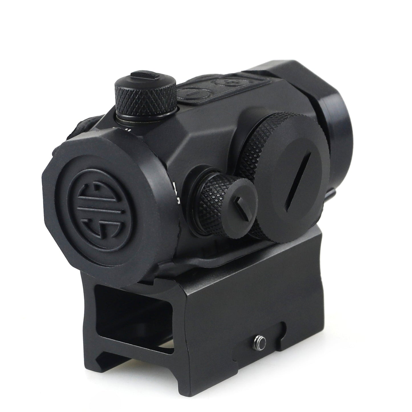 McJ 2 MOA Dot Sight – Brightness Control Dial Close-Up