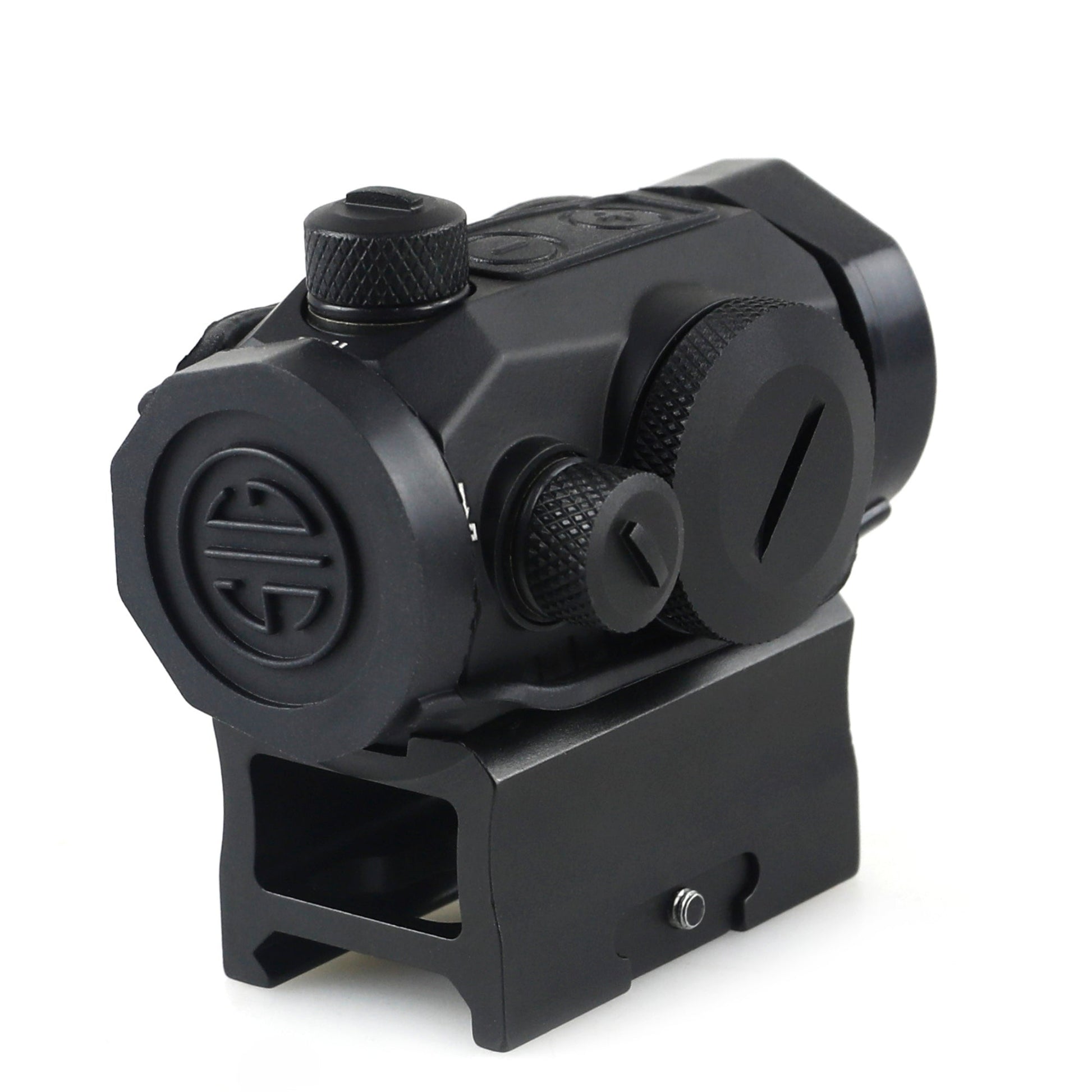 McJ 2 MOA Dot Sight – Brightness Control Dial Close-Up